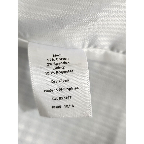 Talbots ~Woman Size 16~ White/Blue Pllaid Cotton Blend Blazer Jacket Lined NWOT. - Picture 10 of 14